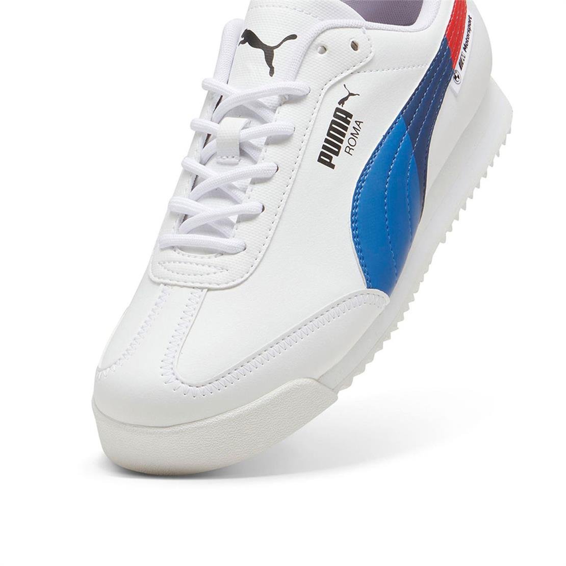 PUMA BMW MMS Roma Via-PUMA White-Warm White Günlük Spor Ayakkabı Modeli ERKEK