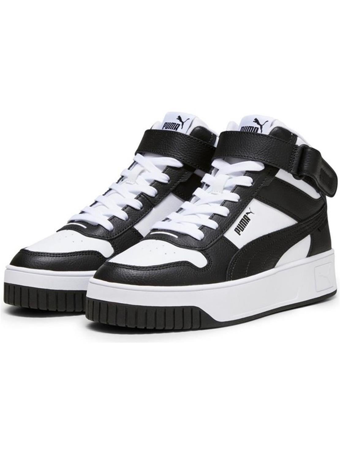 PUMA Carina Street Mid PUMA White-PUMA Black