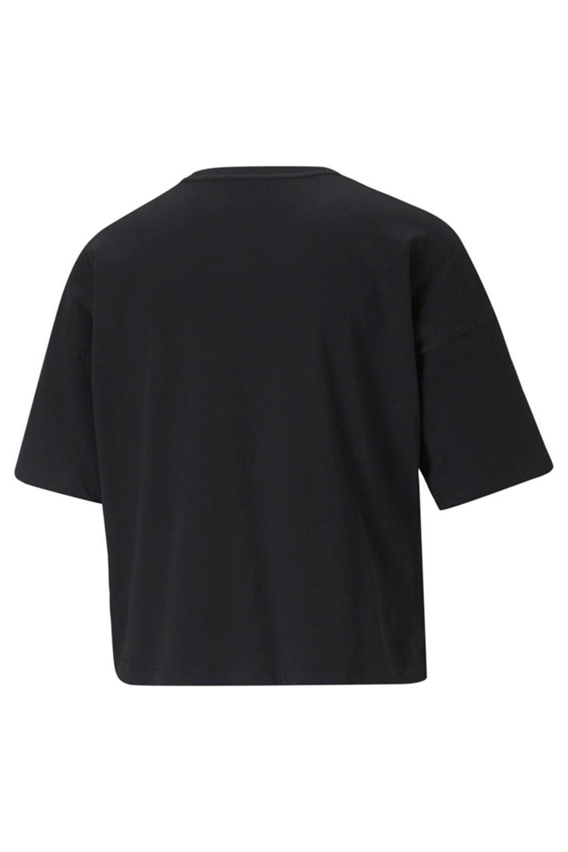 PUMA ESS Cropped Logo Tee Puma Black
