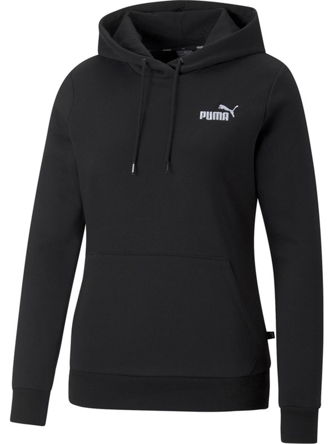 PUMA ESS+ Embroidery Hoodie FL Puma Black