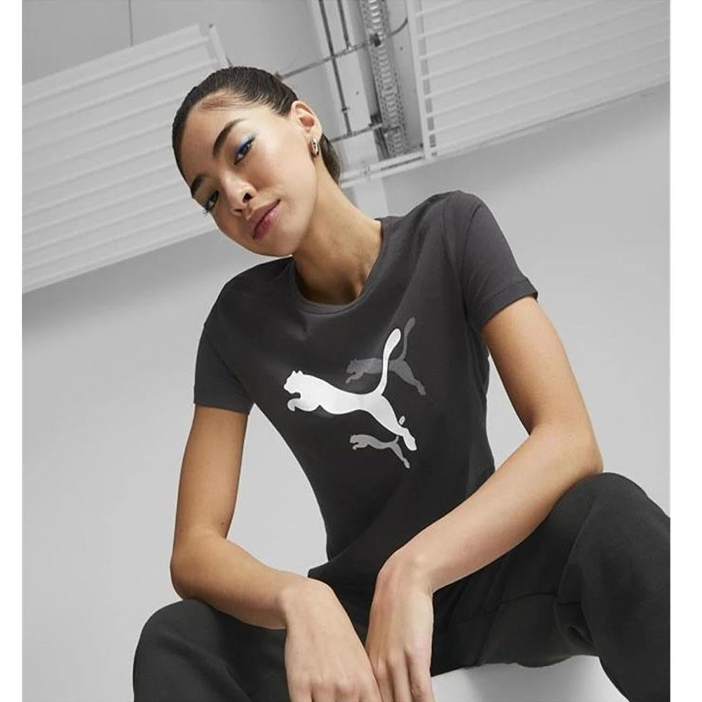PUMA ESS+ LOGO POWER Tee PUMA Black Modeli Tişört