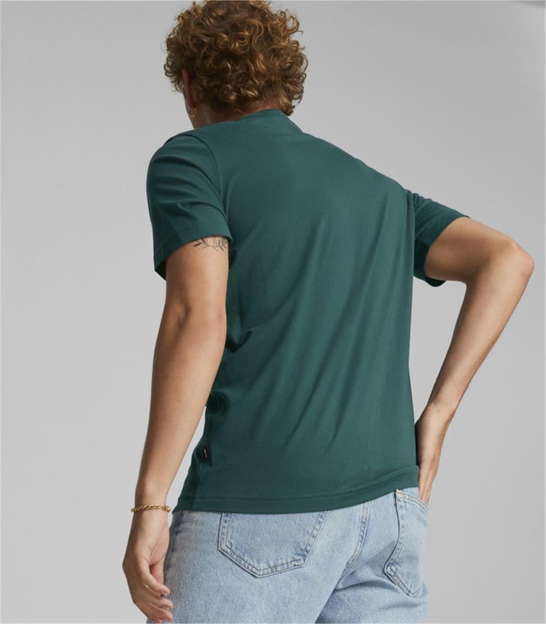 PUMA ESS Logo Tee (s) Varsity Green