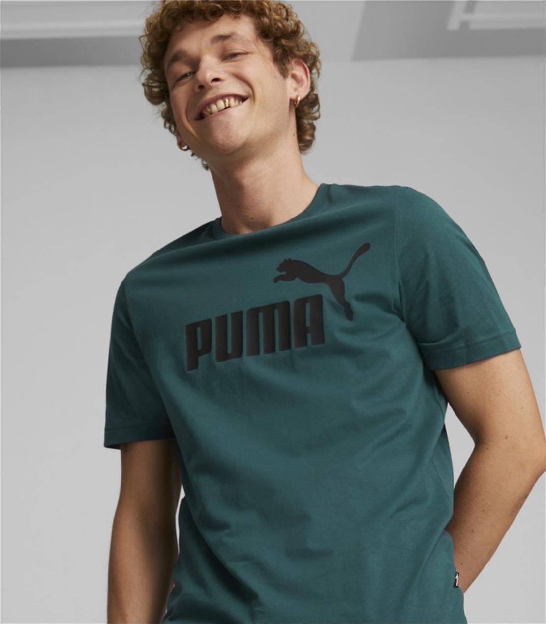 PUMA ESS Logo Tee (s) Varsity Green