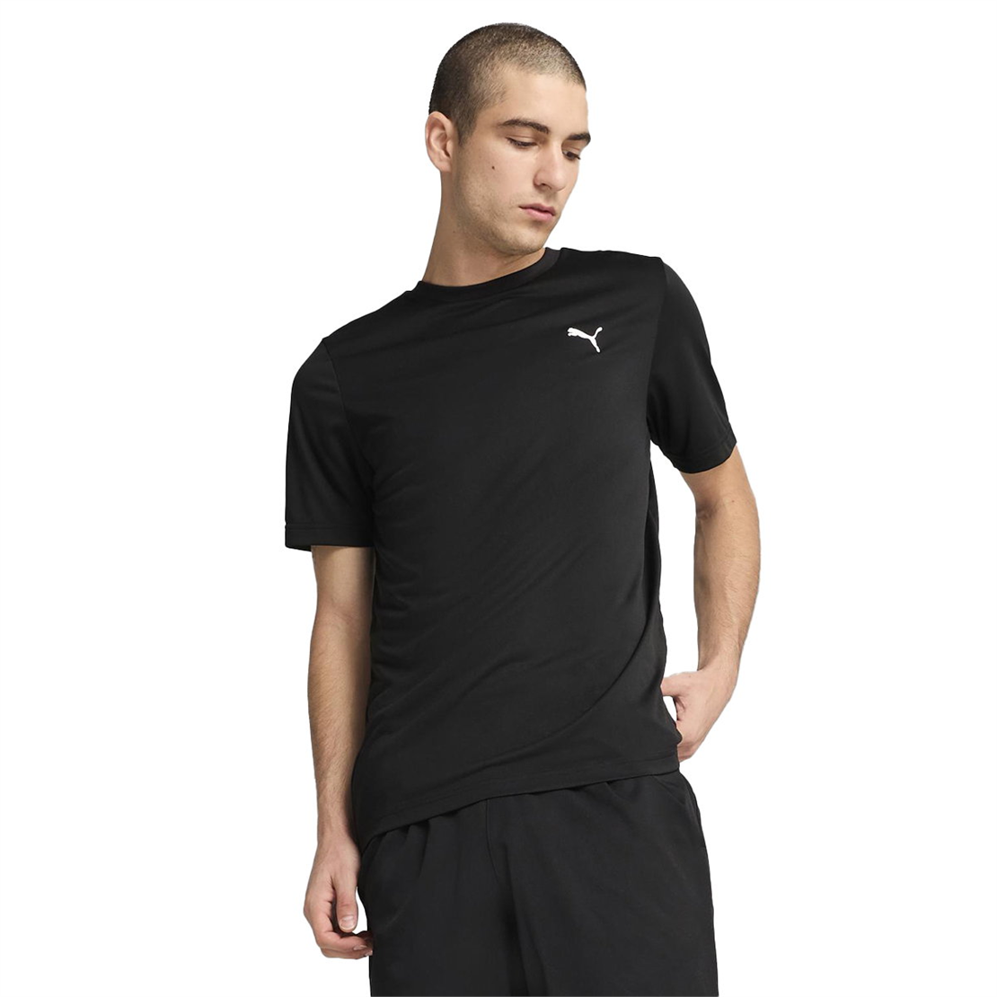 PUMA ESS Small Logo Poly Tee Tişört Modeli ERKEK