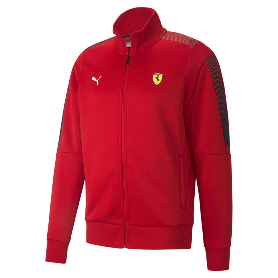 PUMA Ferrari Race T7 Track Jacket Rosso Corsa