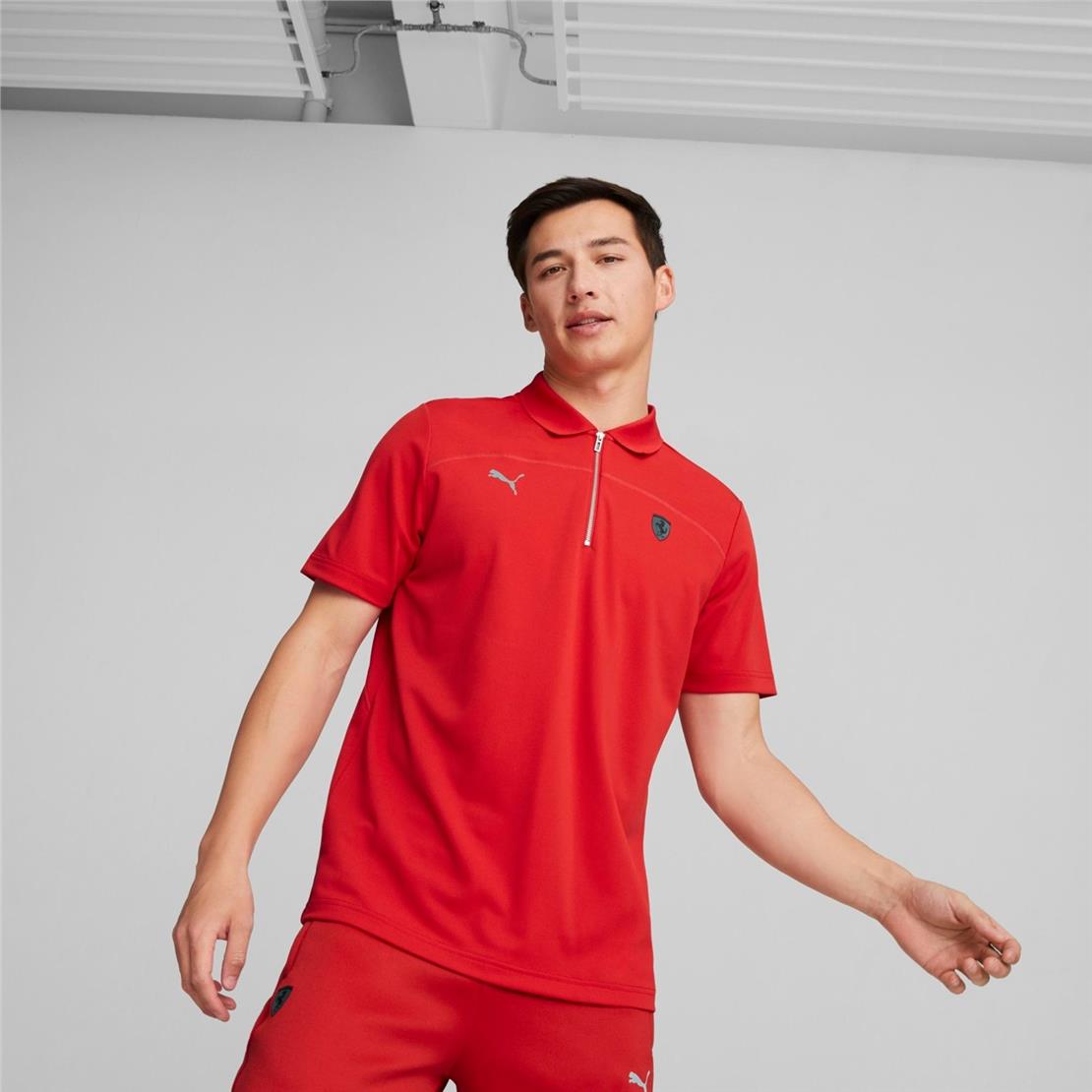 PUMA Ferrari Style Polo Rosso Corsa