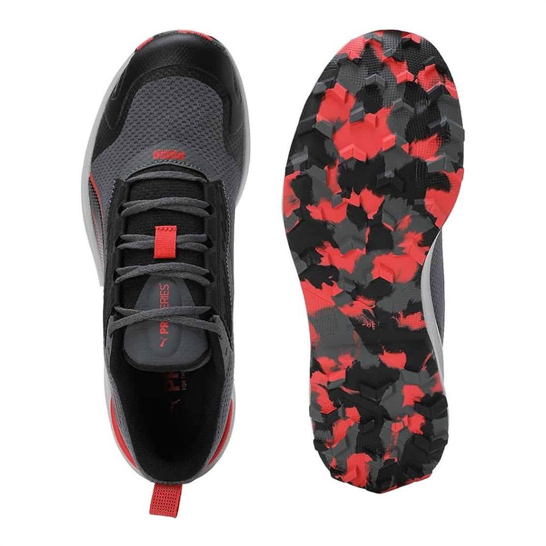 PUMA Obstruct Profoam-Gray-PUMA Black-Active Red Modeli Koşu