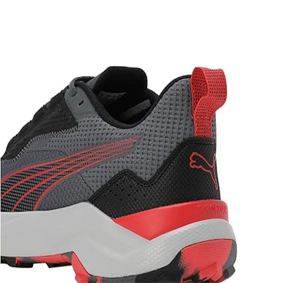 PUMA Obstruct Profoam-Gray-PUMA Black-Active Red Modeli Koşu