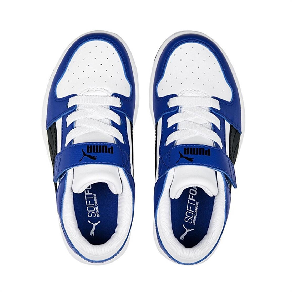 PUMA Puma Rebound Layup Lo SL Jr-PUMA White-Black-Sapphire Günlük Spor Modeli Günlük Spor