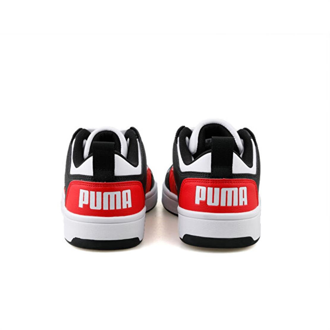 PUMA Puma Rebound Layup Lo SL Jr-Puma White-Puma Black-Red Günlük Spor Modeli Günlük Spor