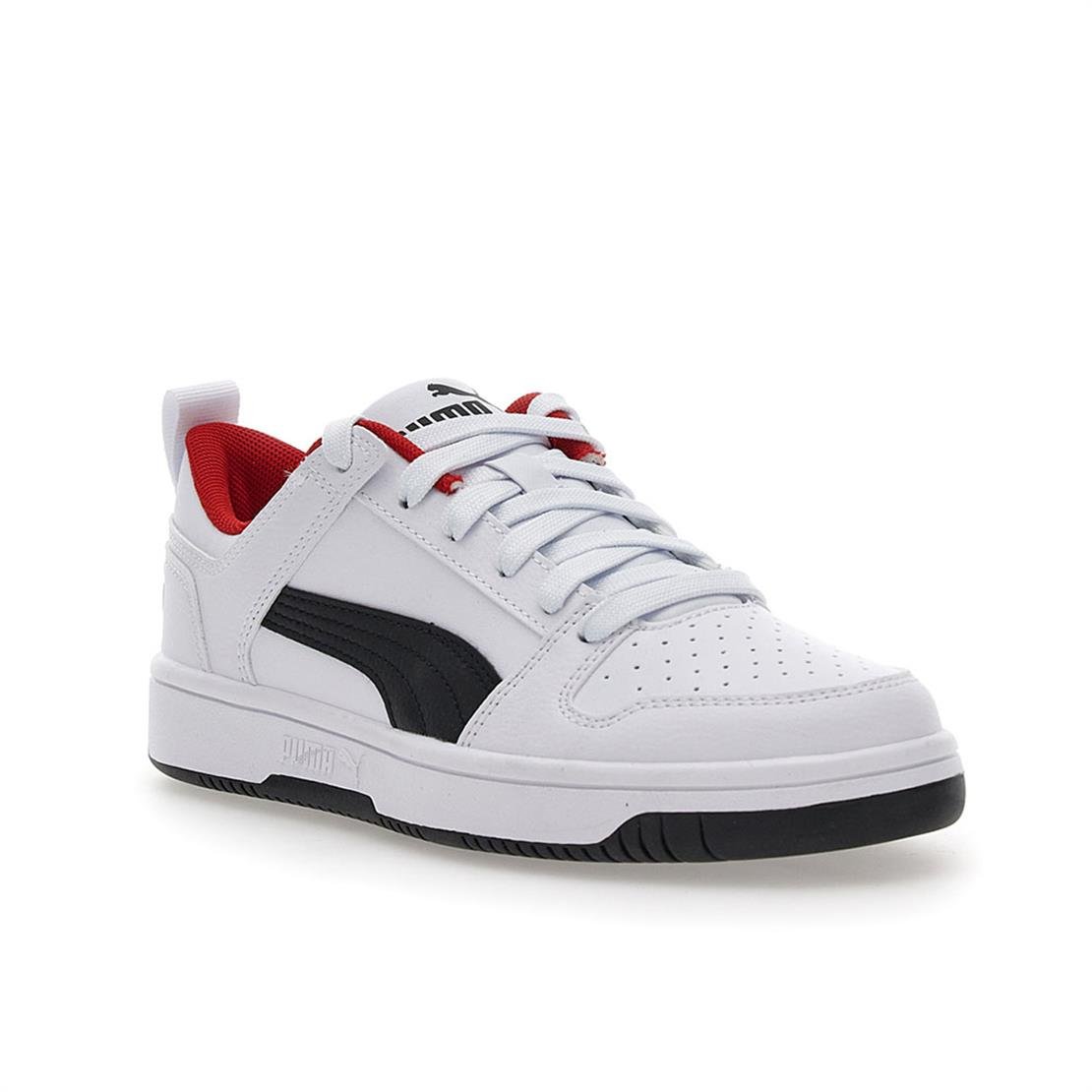 PUMA Puma Rebound Layup Lo SL Jr-Puma White-Puma Black-Red Günlük Spor Modeli Günlük Spor