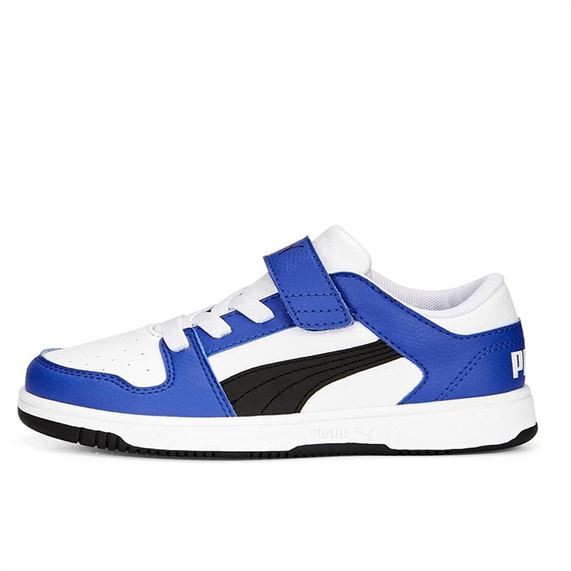PUMA Puma Rebound Layup Lo SL Jr-PUMA White-Black-Sapphire Günlük Spor Modeli Günlük Spor