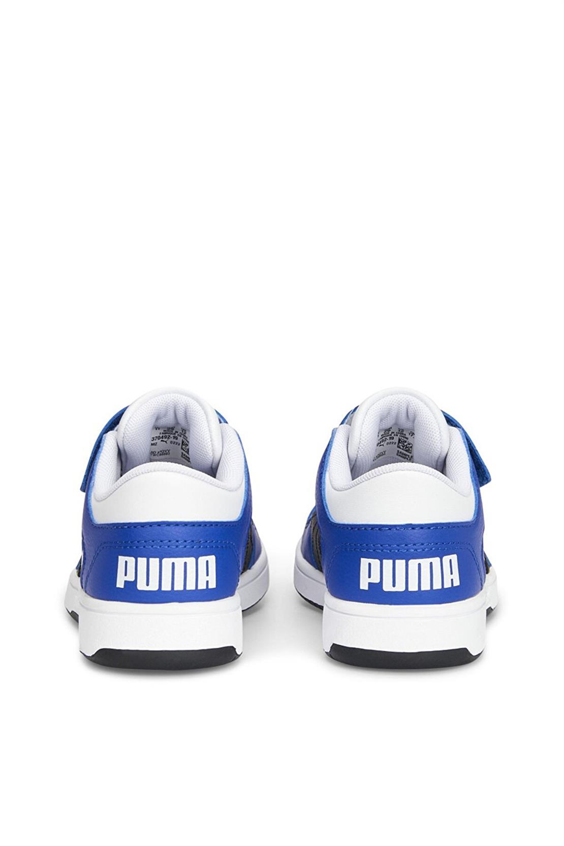 PUMA Puma Rebound Layup Lo SL Jr-PUMA White-Black-Sapphire Günlük Spor Modeli Günlük Spor