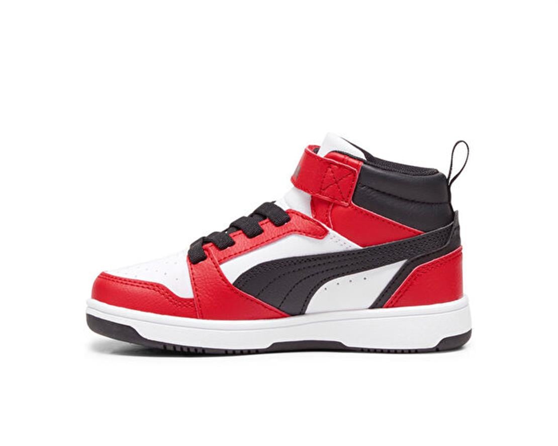 PUMA Puma Rebound V6 Mid AC+ PS-PUMA White-PUMA Black-For All Tim Günlük Spor Ayakkabısı Modeli ÇOCUK