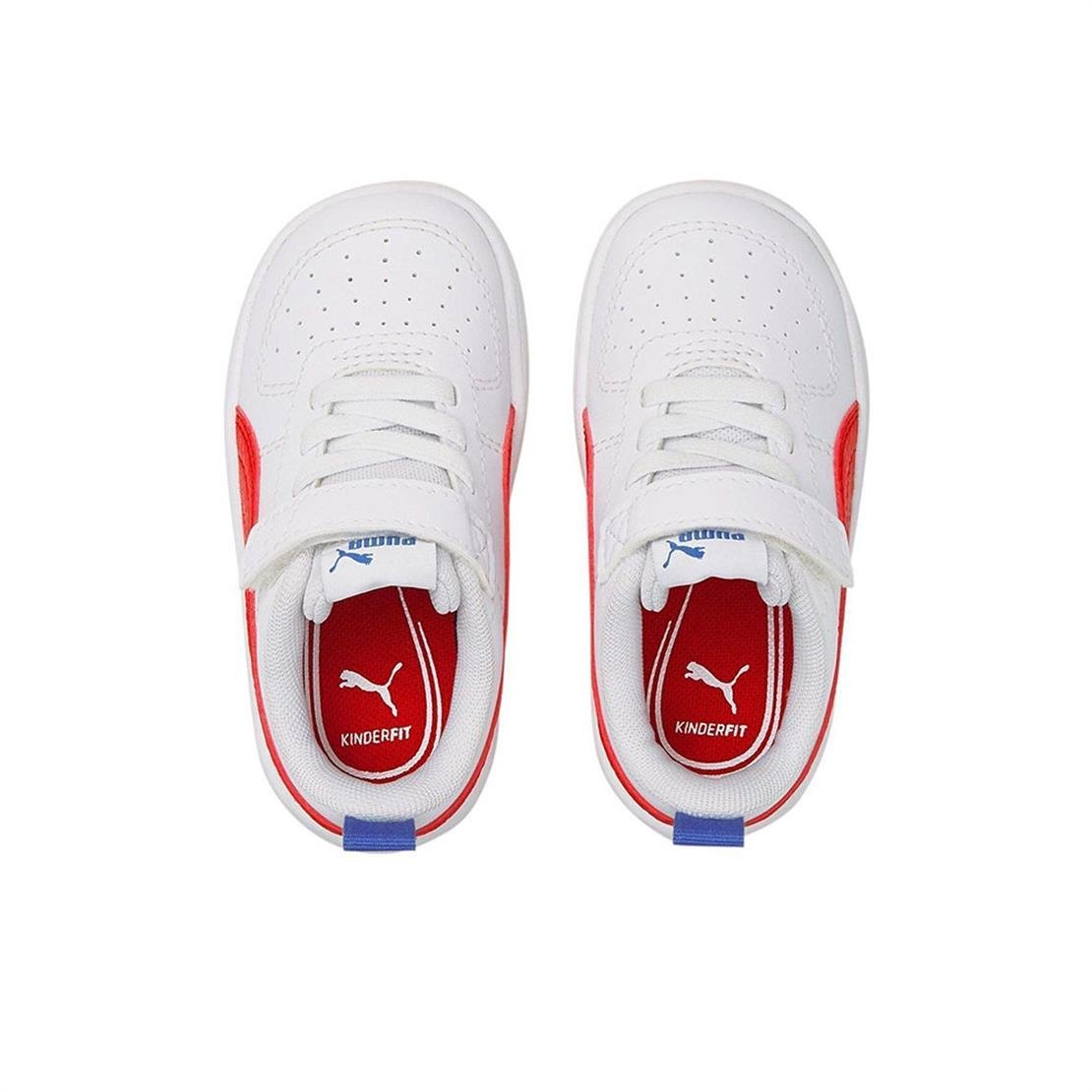 PUMA Puma Rickie AC+ PS-Puma White-High Risk Red-Dazzling Blue Günlük Spor Ayakkabı Modeli ÇOCUK