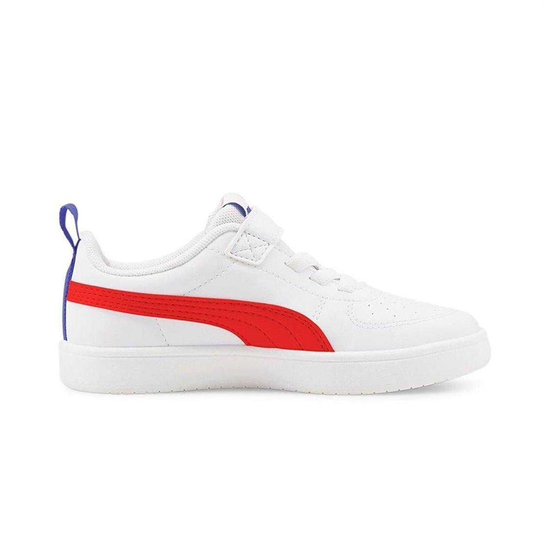 PUMA Puma Rickie AC+ PS-Puma White-High Risk Red-Dazzling Blue Günlük Spor Ayakkabı Modeli ÇOCUK