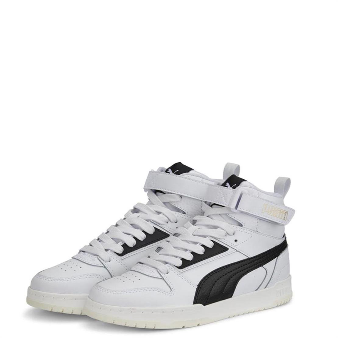 PUMA RBD Game Jr-Puma White-Puma Black-Gold Günlük Spor Modeli Günlük Spor