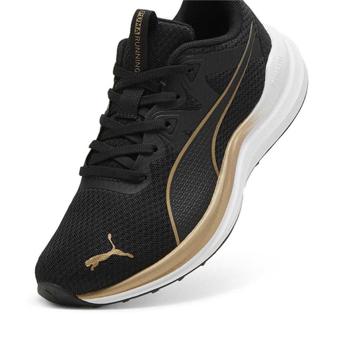 PUMA Reflect Lite-PUMA Black-PUMA Gold Koşu Modeli Koşu