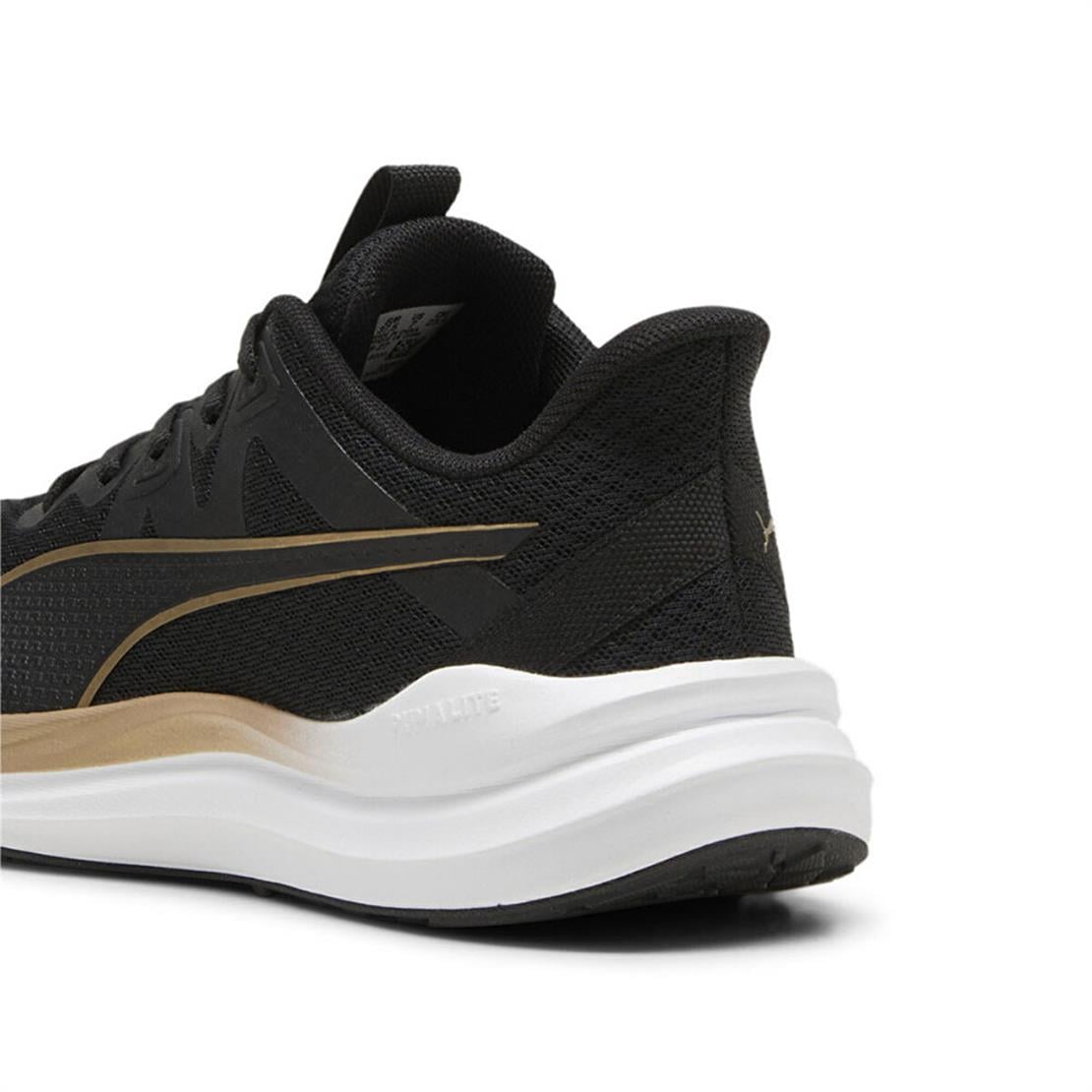 PUMA Reflect Lite-PUMA Black-PUMA Gold Koşu Modeli Koşu