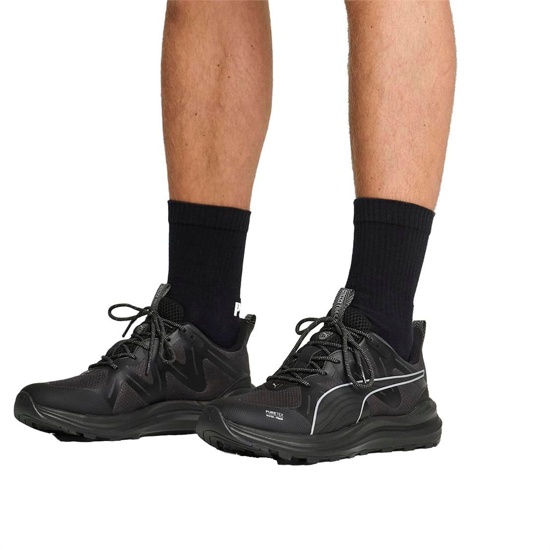 PUMA Reflect Lite Trail PTX-PUMA Black-PUMA Silver-Cool Dark Gray Koşu Ayakkabısı Modeli 