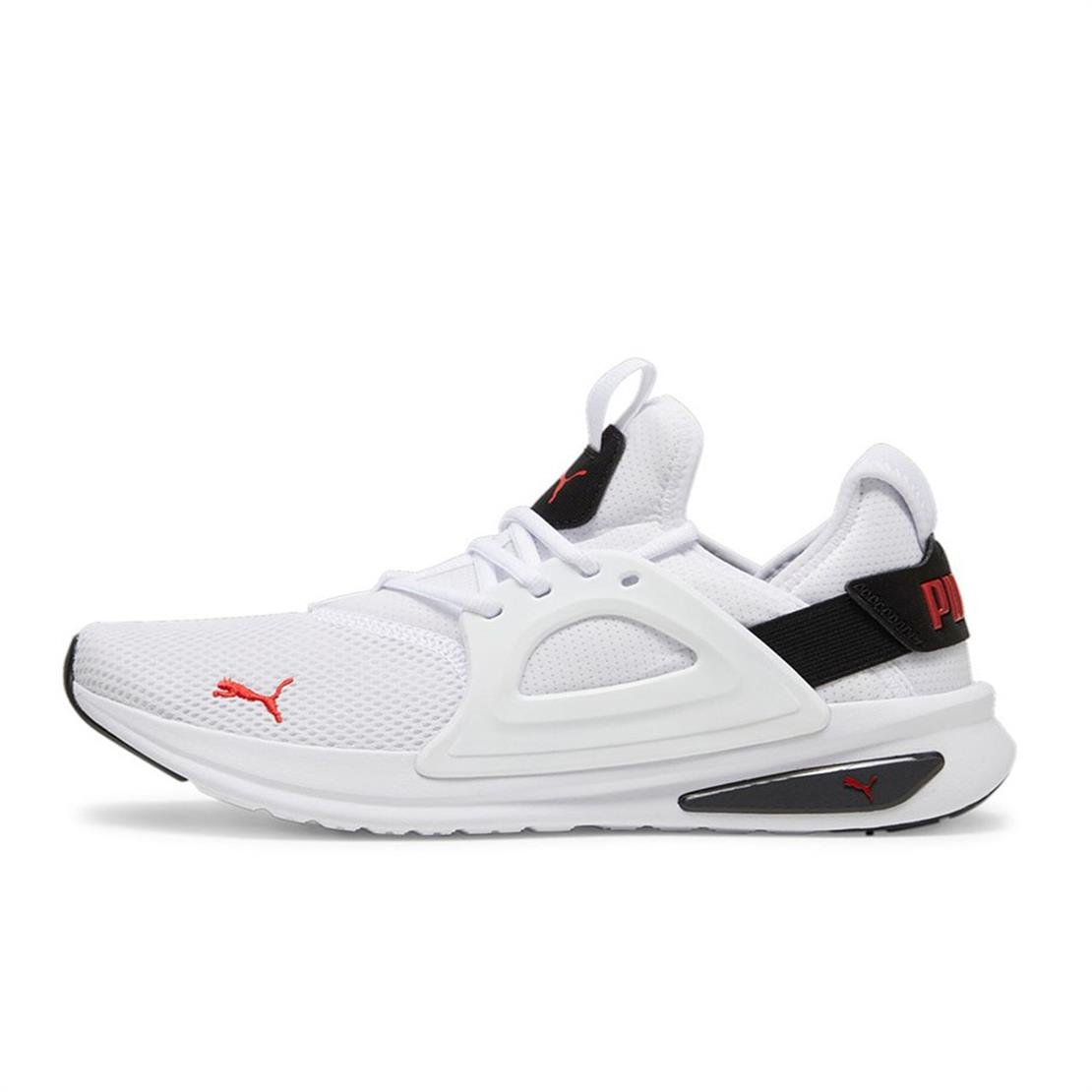 PUMA Softride Enzo Evo-PUMA White-PUMA Black-Red Koşu Modeli Koşu