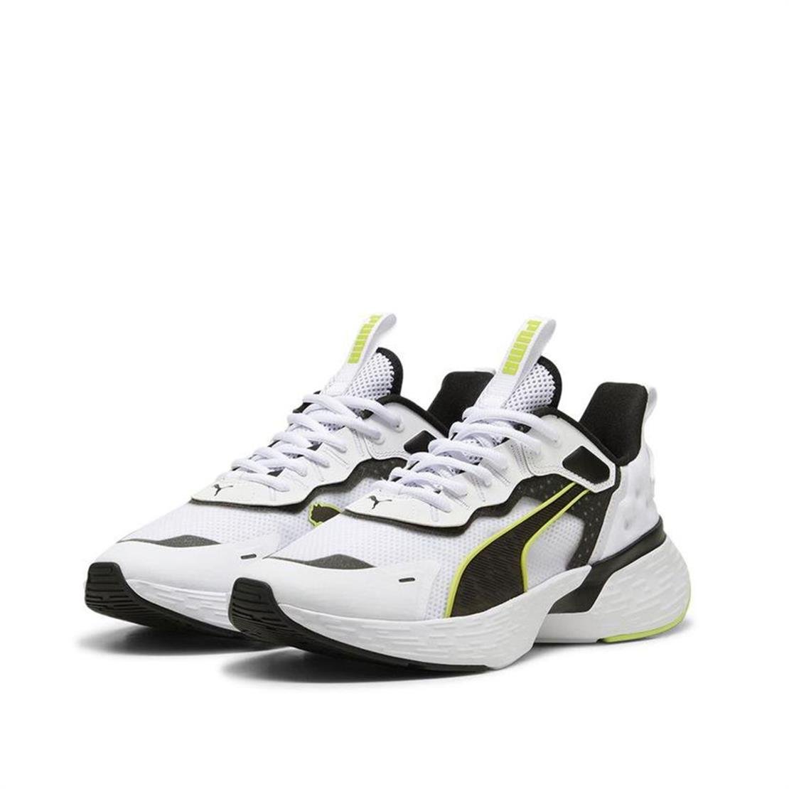 PUMA Softride Sway-White-Black-Lime Pow Koşu Modeli Koşu