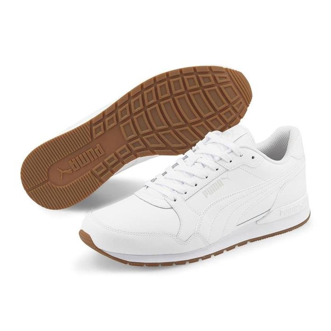 PUMA ST Runner v3 L-Puma White-Puma White-Gum Günlük Spor Modeli Günlük Spor