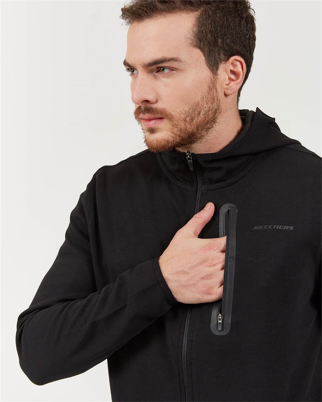 SKECHERS 2X I-Lock M Printed Zip Detailed FZ  Hoodie