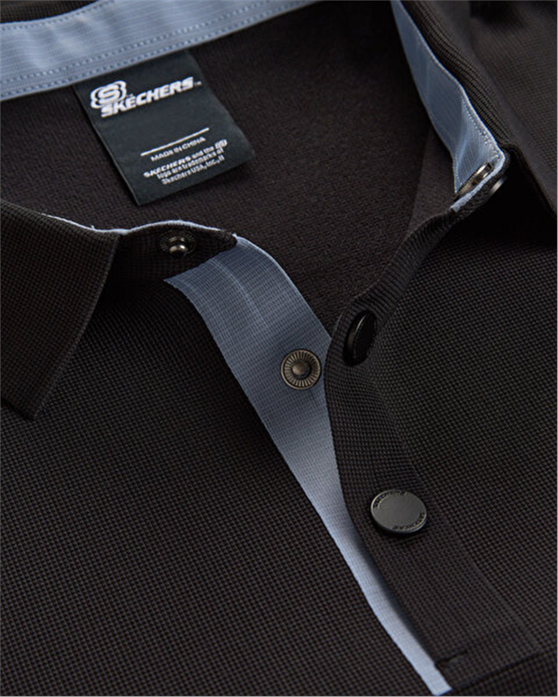 SKECHERS SKECH CLUB WaffleActive Long  Sleeve Polo Polo Tişört Modeli ERKEK