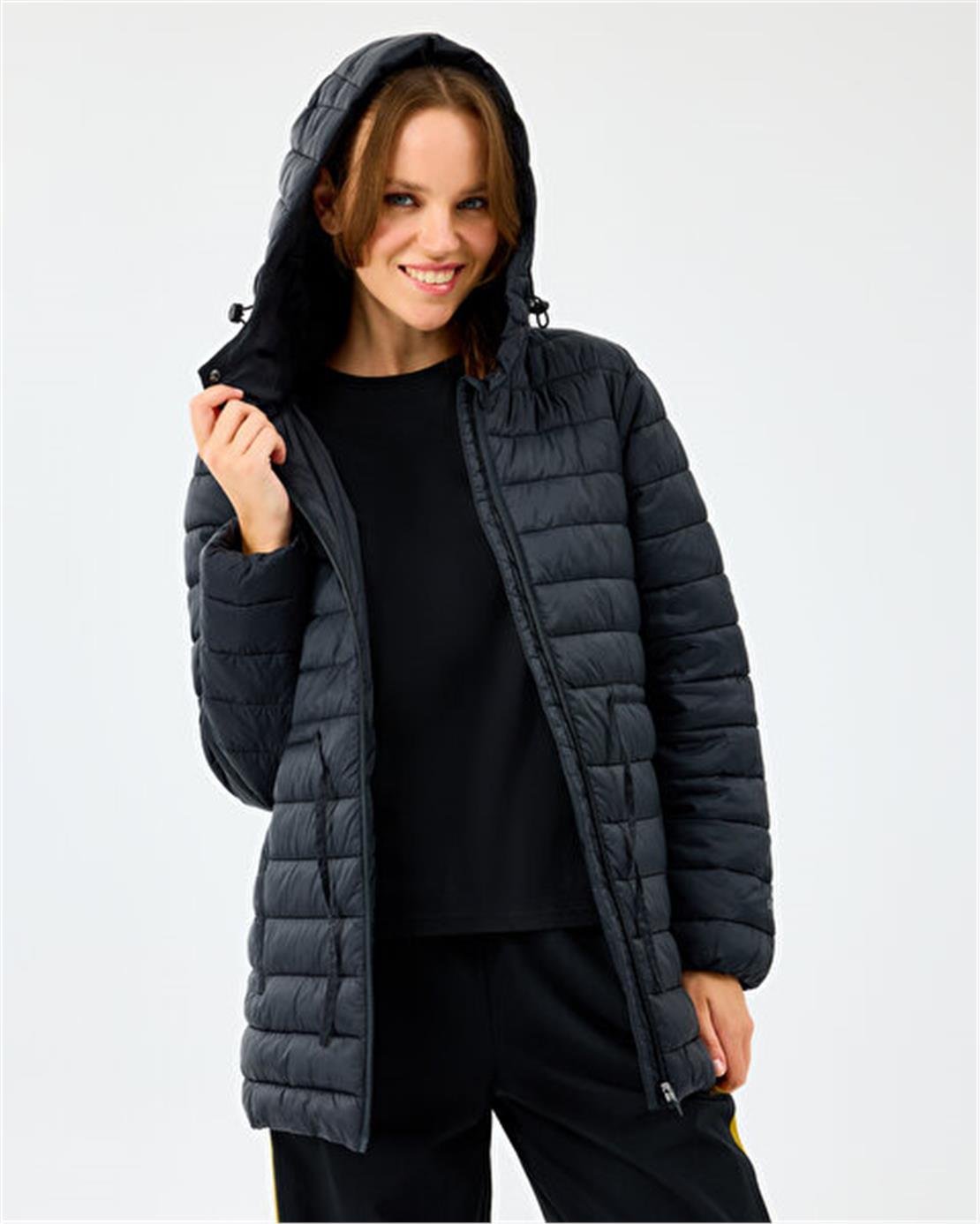 SKECHERS W Light Weight Quilted Jacket Ceket Mont Modeli KADIN