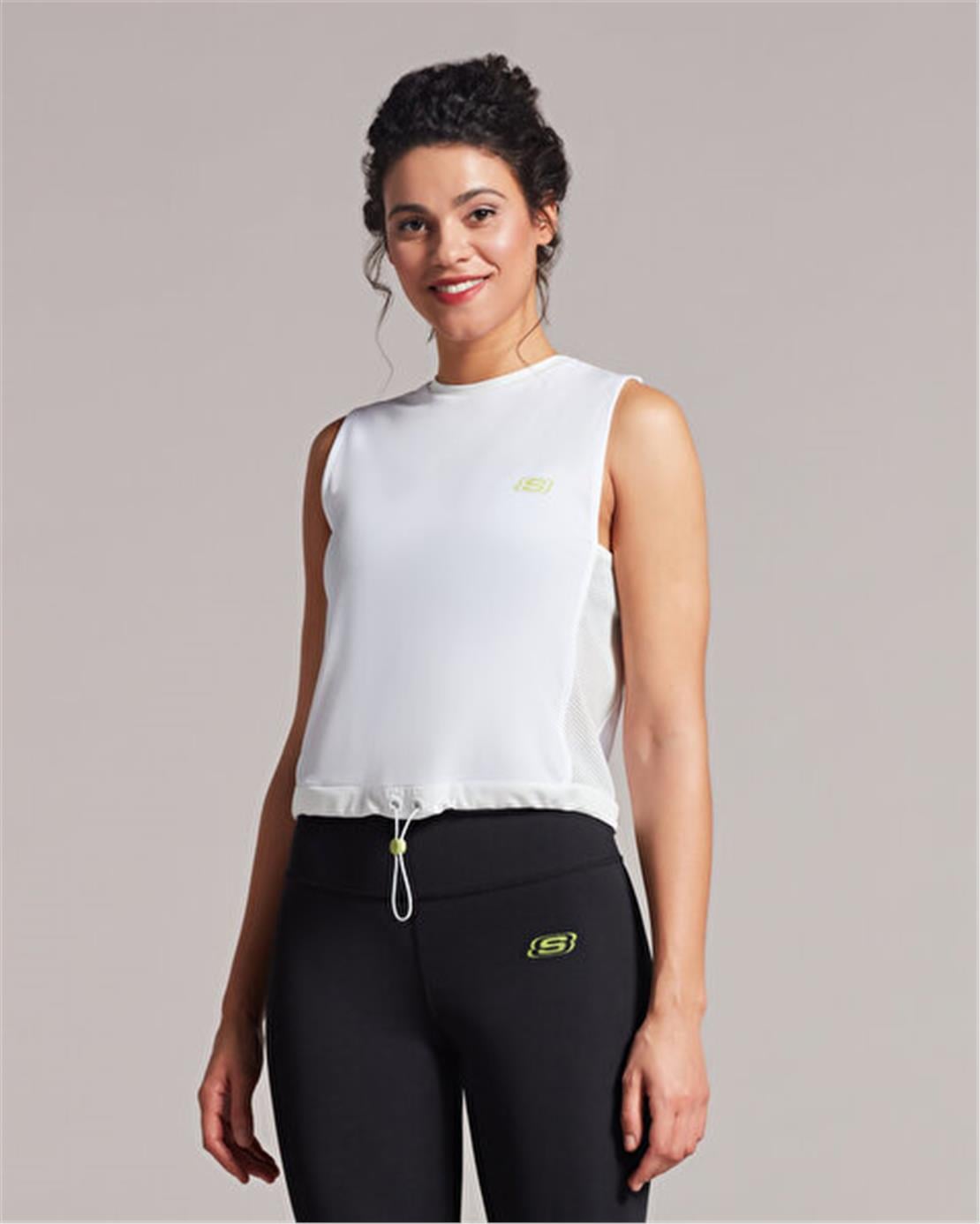 SKECHERS W Performance Coll. Mesh Detailed Tank T-Shirt
