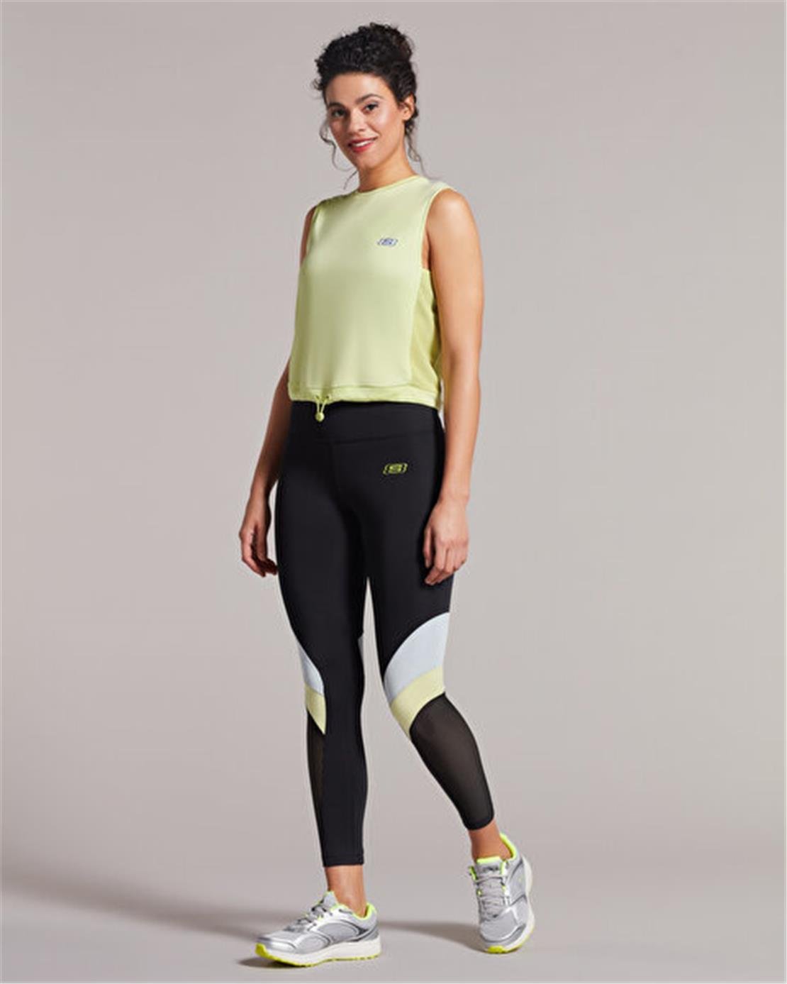 SKECHERS W Performance Coll. Mesh Detailed Ankle Legging