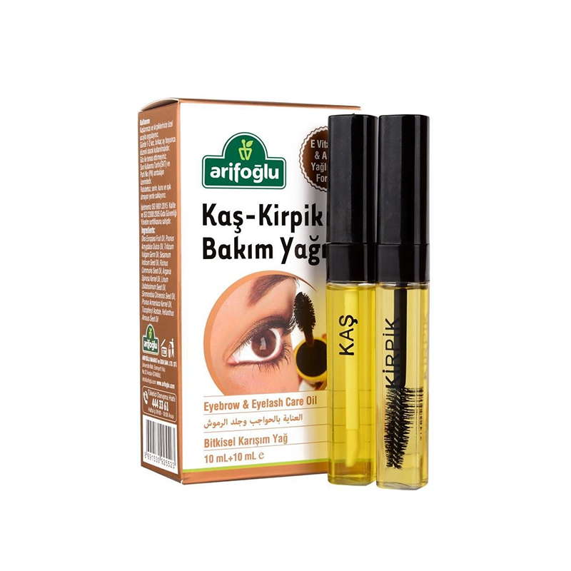 Arifoğlu Kaş - Kirpik Bakım Yağı 10 ml + 10 ml - Bitkisel - Arifoğlu