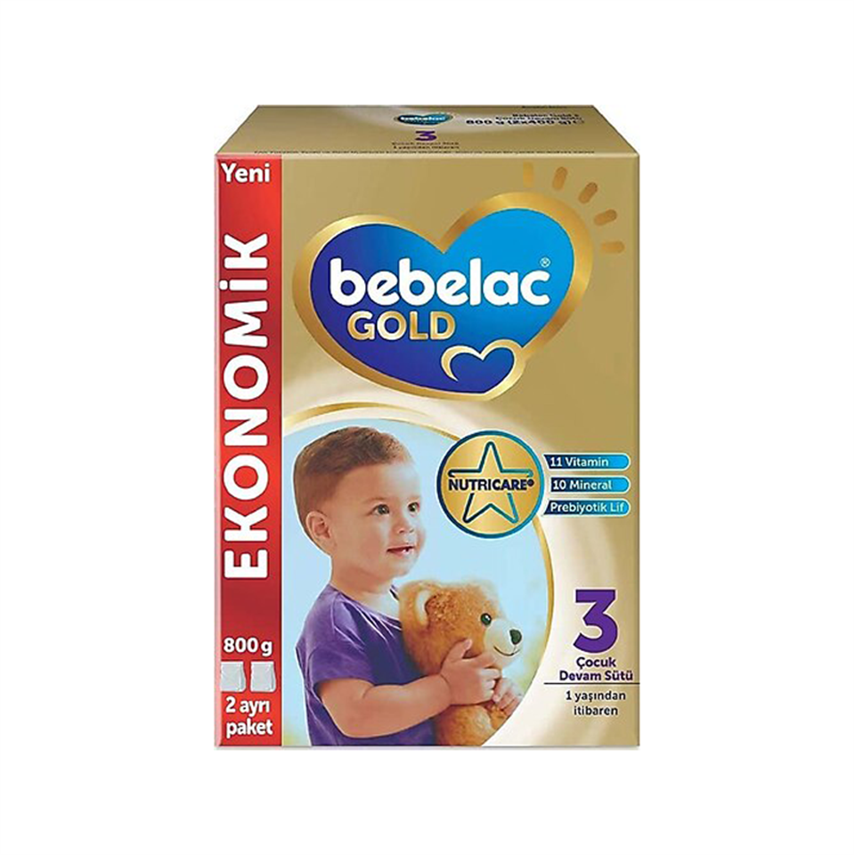 Bebelac Gold 3 Çocuk Devam Sütü 800 Gr - Besin Takviyesi - Bebelac