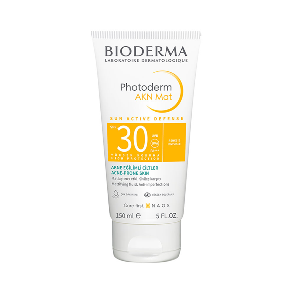 Bioderma Akn Mat Spf 30 Güneş Koruyucu 150 ml - Yetişkin Güneş Koruyucu - Bioderma