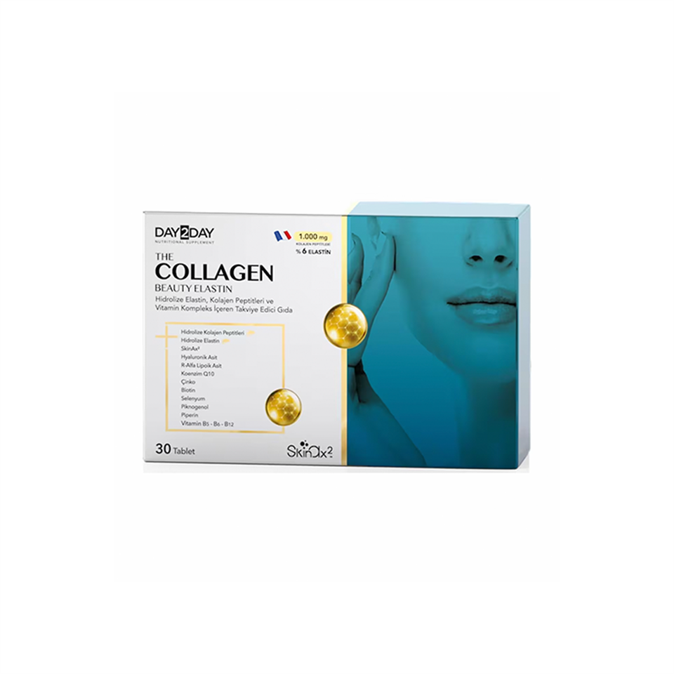 Day2day The Collagen Beuty Elastin 30 Tablet - Kolajen - Day2Day