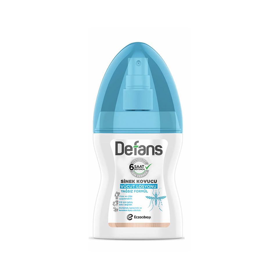 Defans Sinek Kovucu Yağsız Vücut Losyonu 100 ml - Böcek Kovucu - Defans