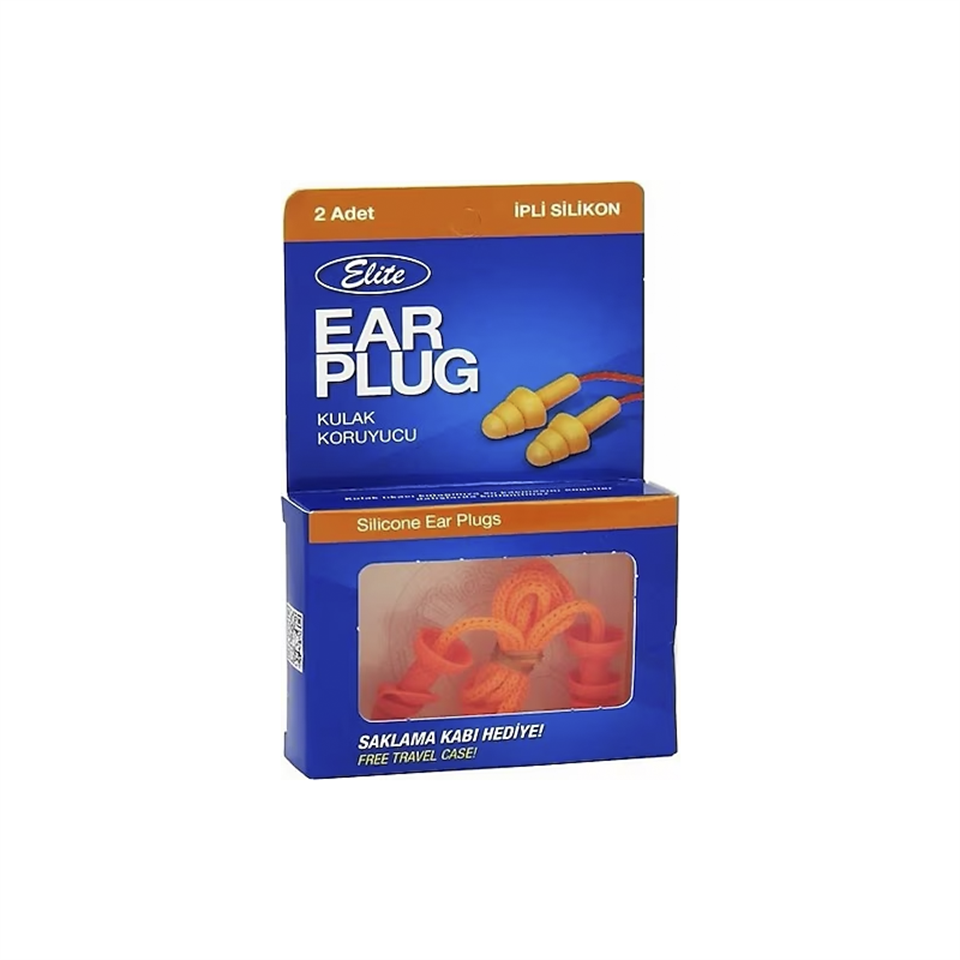 Elite İpli Silikon Kulak Koruyucu - Kulak Sağlığı - Elite