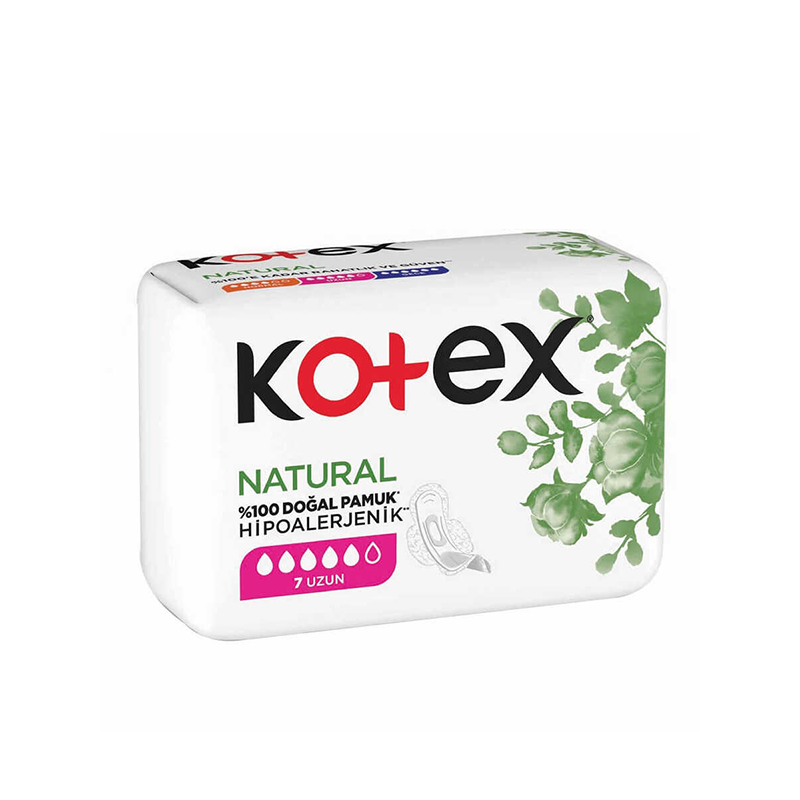 Kotex Natural 7 Uzun Ped - Hijyenik Bakım - Kotex