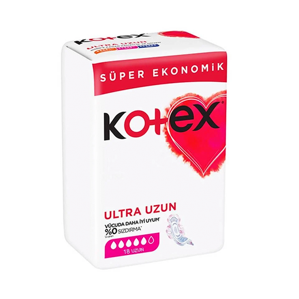 Kotex Ultra Uzun Ped 18 Adet - Hijyenik Bakım - Kotex