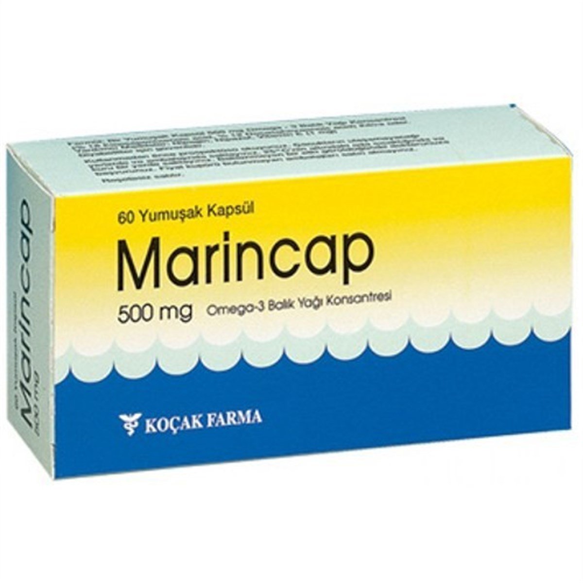 Marincap 500 mg 60 Yumuşak Kapsül - OMEGA 3 & BALIK YAĞI - Koçak Farma