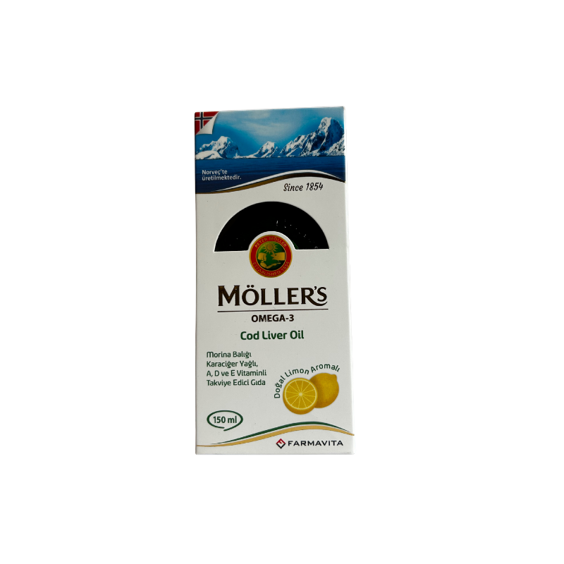 Möllers Omega-3 Cod Liver Oil Limon Aromalı 150 ml - Yeni ürünler - Diğer