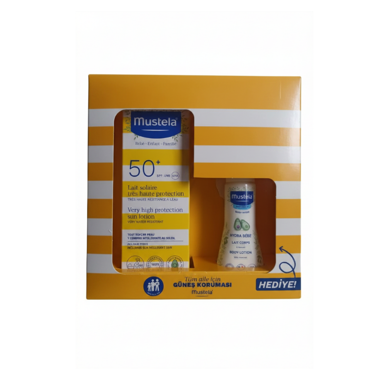 Mustela Güneş Losyonu SPF50+ 100 ml + Vücut Losyonu 50 ml - Yeni ürünler - Diğer