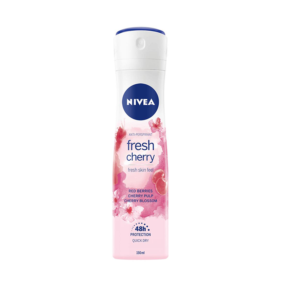 Nivea Fresh Cherry Deodorant 150 ml - Deodorant - Nivea