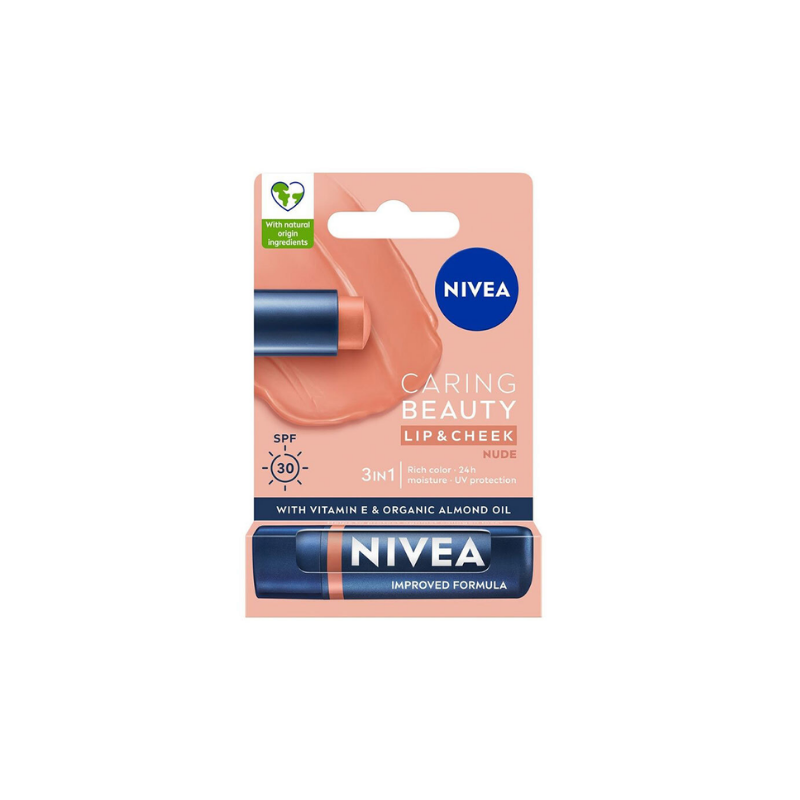 Nivea Lip Cheek Caring Beauty Nude Spf30 Dudak Bakım Kremi - Yeni ürünler - Diğer