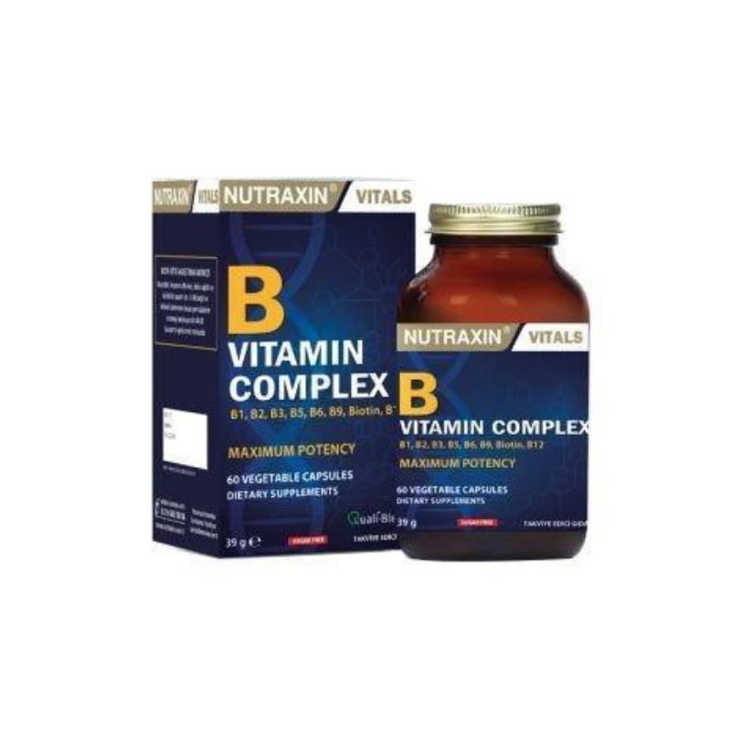 Nutraxin B Vitamin Complex 60 Tablet - Vitamin-Mineral - Lipozone
