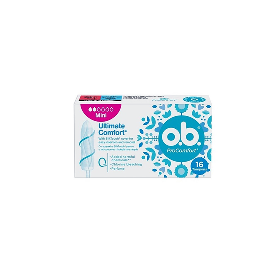 O.B. Mini 16'lı Tampon - Hijyenik Bakım - O.B.
