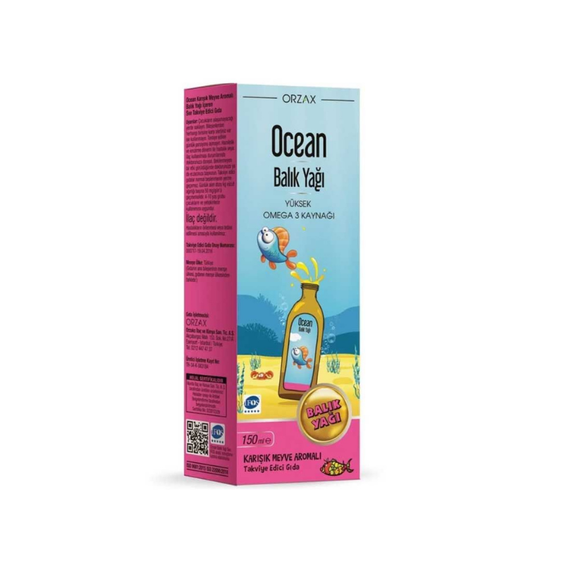 Ocean Balık Yağı Frutti Aromalı Şurup 150 ml - Yeni ürünler - Diğer