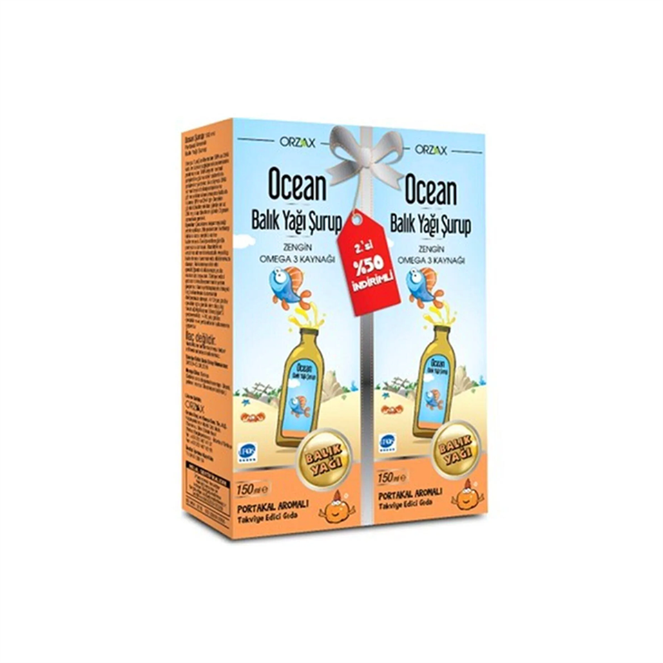 Ocean Balık Yağı Portakal Aromalı Şurup 150 ml + 150 ml - Yeni ürünler - Diğer