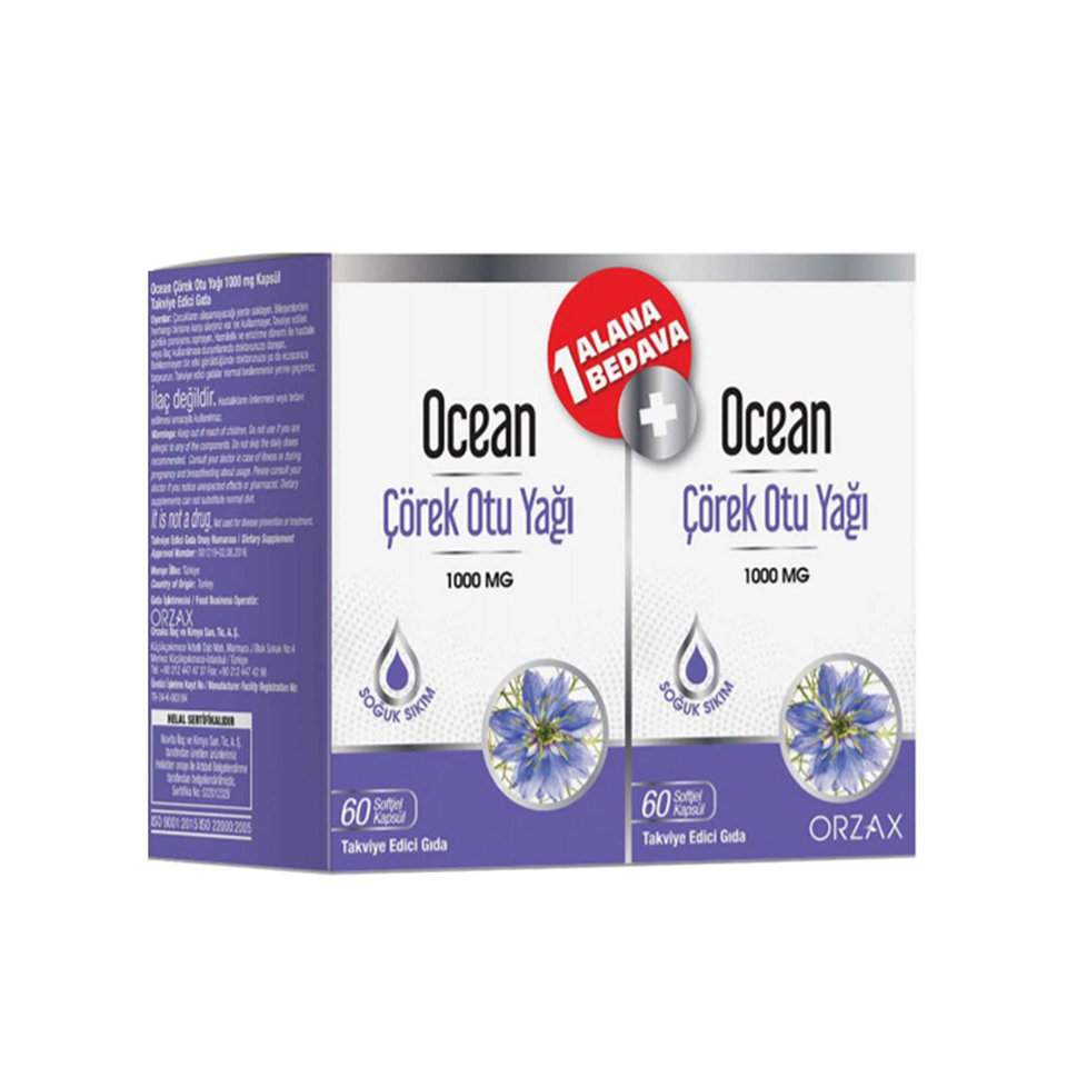 Ocean Çörek Otu Yağı 60+60 Tablet - Yeni ürünler - Diğer